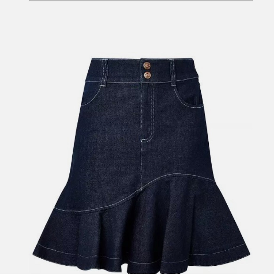 See By Chloe Denim Flared Skirt